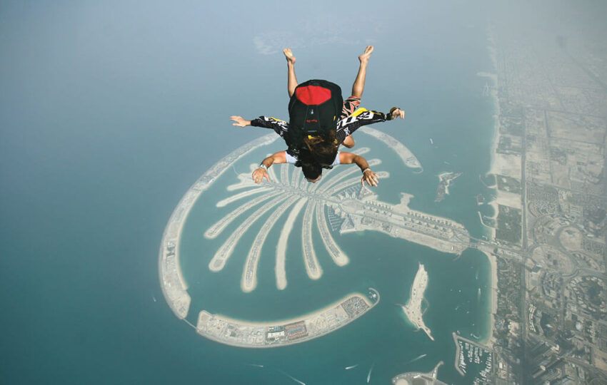 Skydiving Over Palm Jumeirah