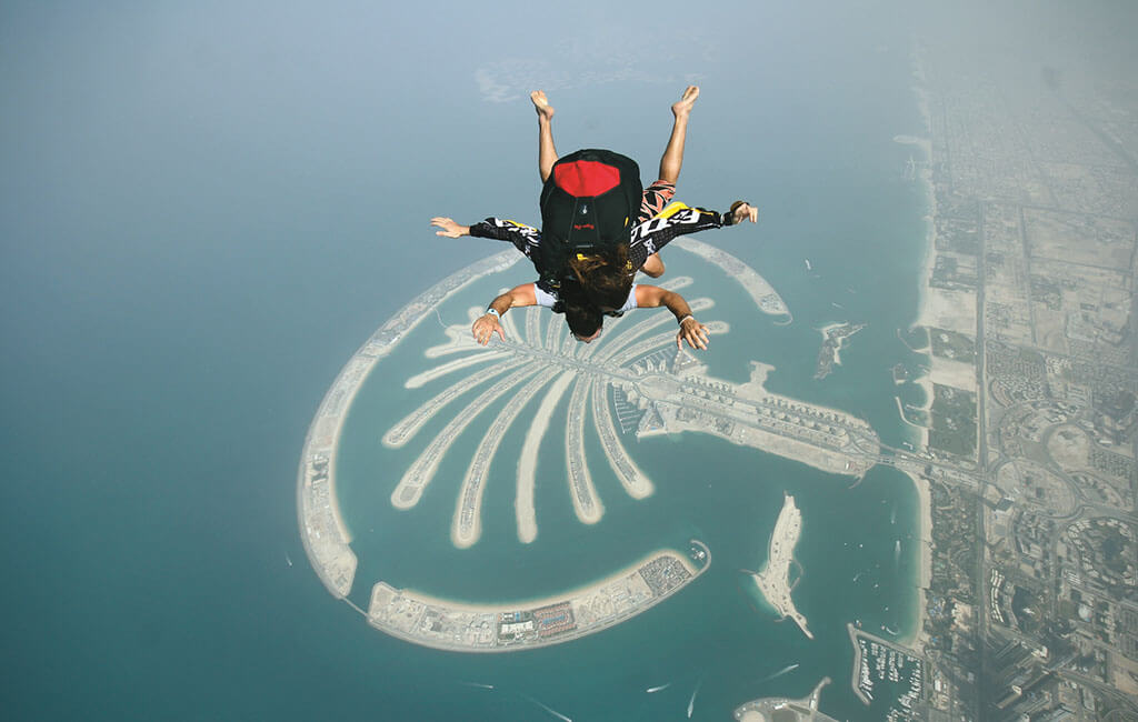 Skydiving Dubai Over Palm Jumeirah